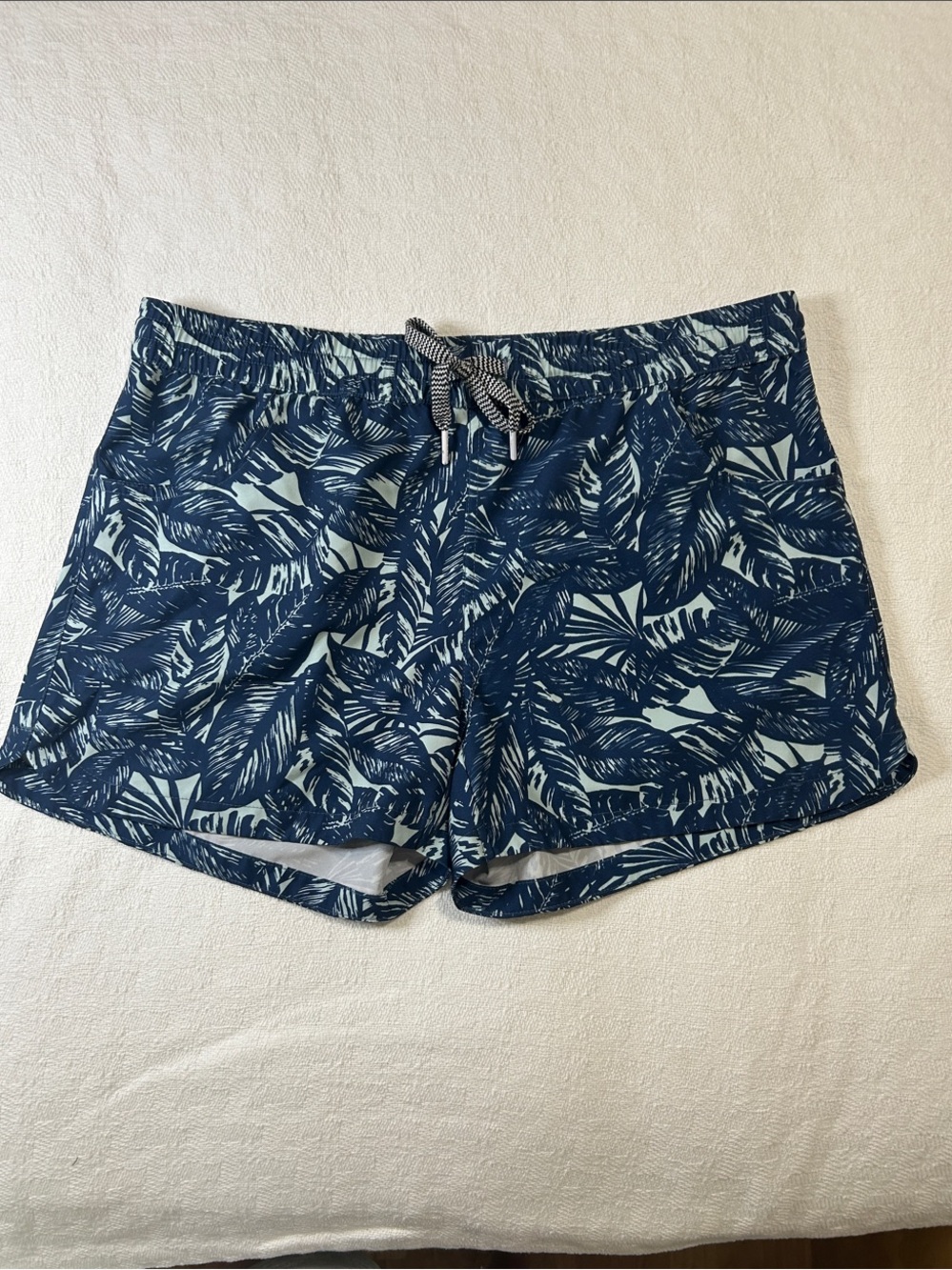 Women’s Amazon Navy Leaf-Print Board Shorts